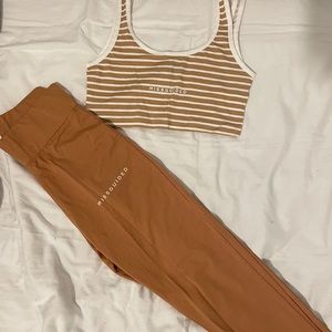 Cropped top and legging